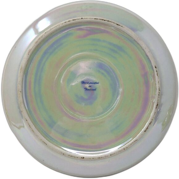 Porcelain Lusterware Serving Set VTG 4 Jam Jars w/Lids Spoons & Tray Thailand - Picture 4 of 11